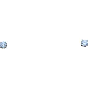 ESTATE De Beers Diamond Stud Earrings Approx.0.50… - image 1