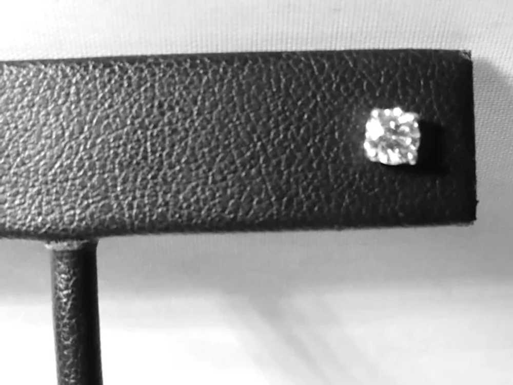 ESTATE De Beers Diamond Stud Earrings Approx.0.50… - image 2