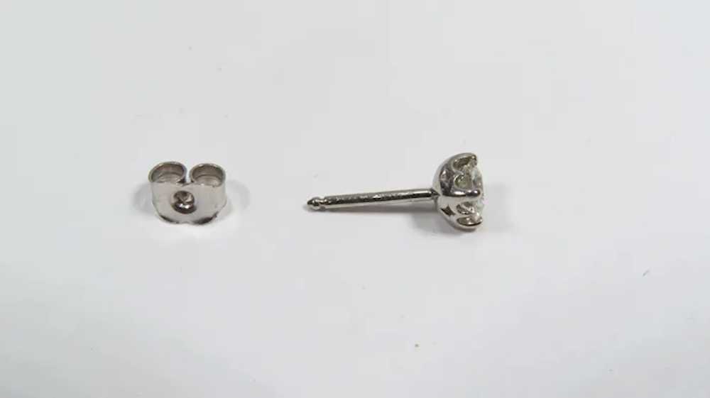 ESTATE De Beers Diamond Stud Earrings Approx.0.50… - image 4