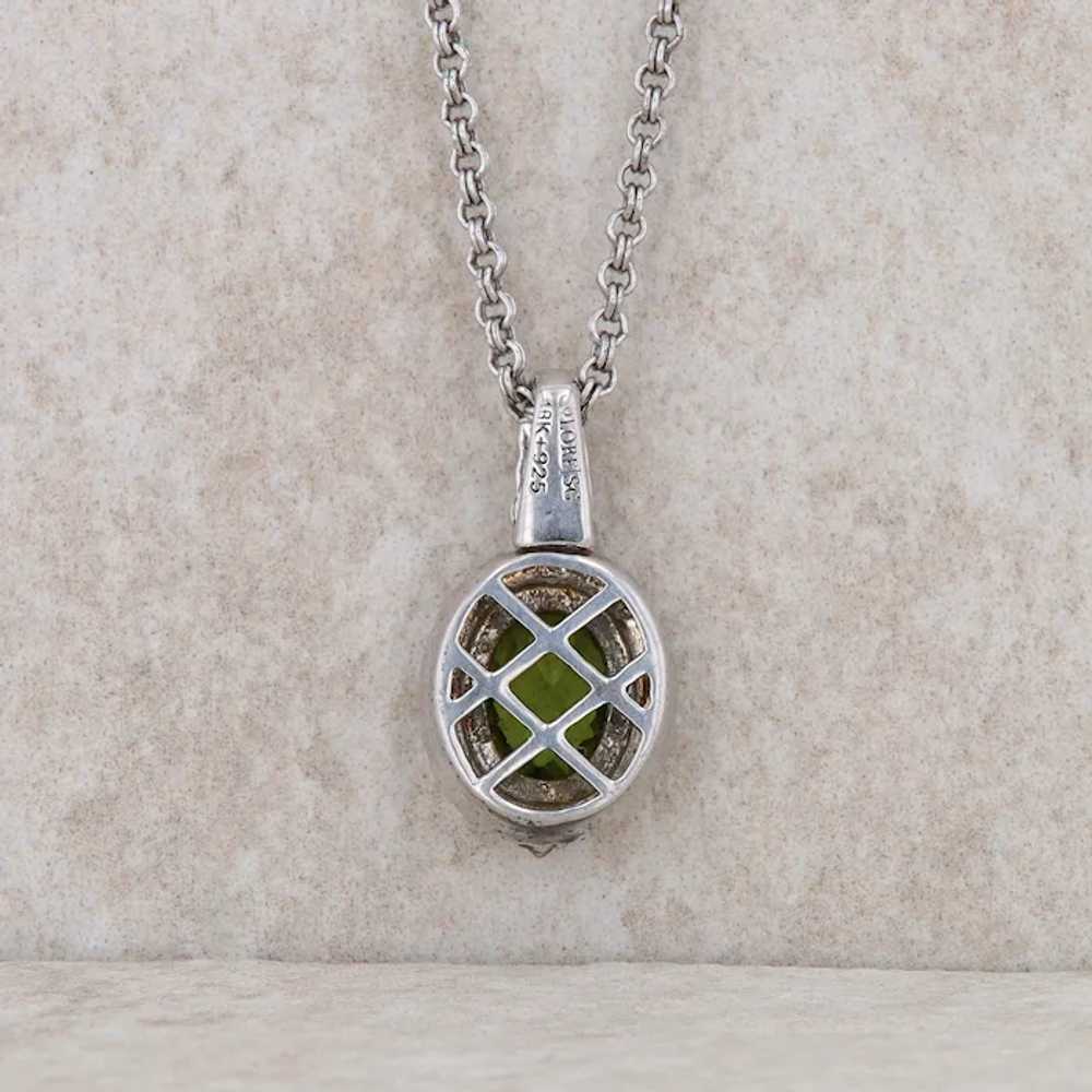 Sterling Silver 'Colore/Lorenzo' Peridot Necklace - image 2