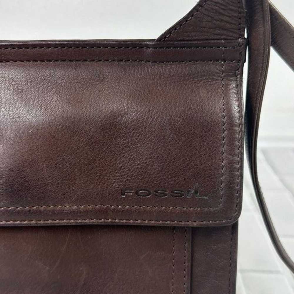 Fossil Bag Womens Crossbody Shoulder Leather Purs… - image 2
