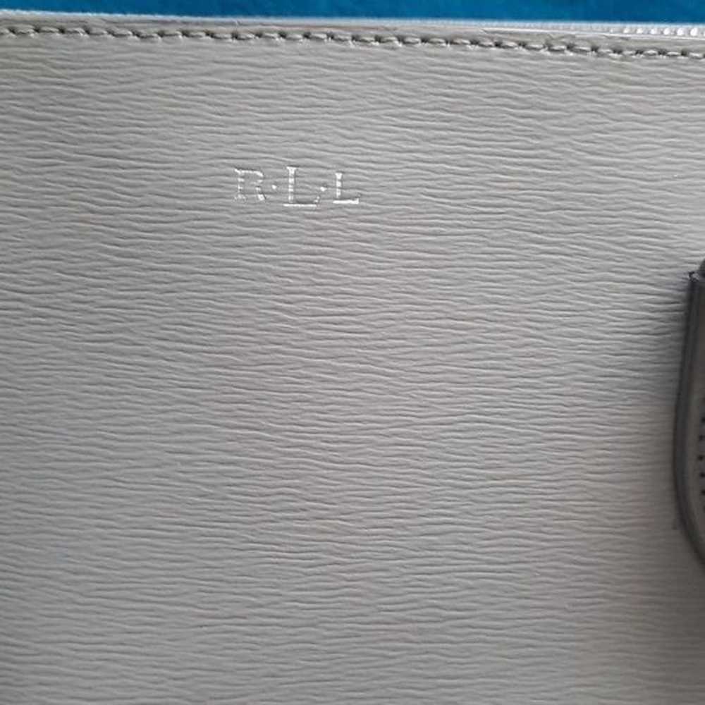 Ralph Lauren Lite Grey Newbury Leather Large Satc… - image 6