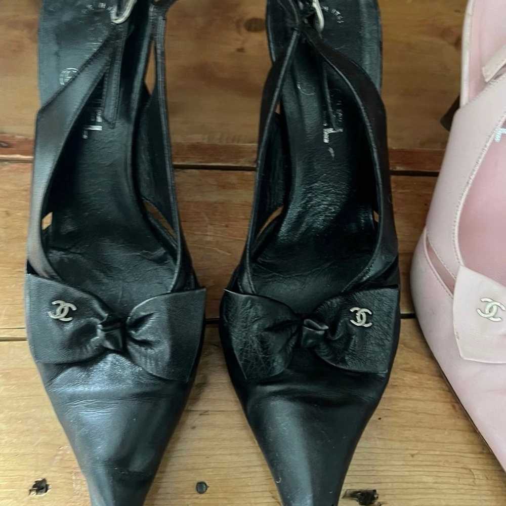 Chanel Pointed Bow heels size 38 - image 1
