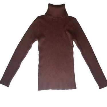 Vintage Womens Ribbed Pullover Long Sleeve Top, S… - image 1