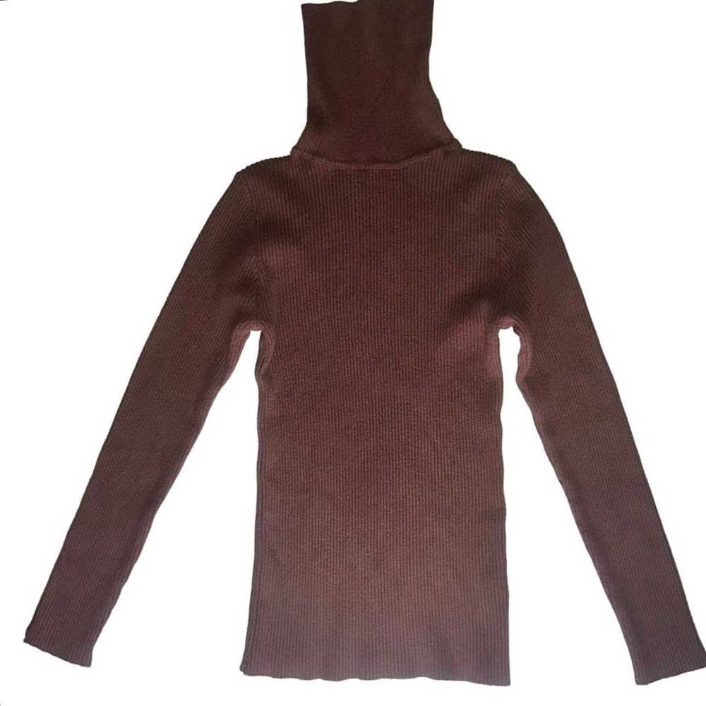 Vintage Womens Ribbed Pullover Long Sleeve Top, S… - image 2