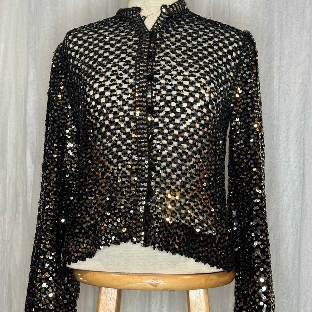 Party Collectibles Vingate Sequin Top - image 4