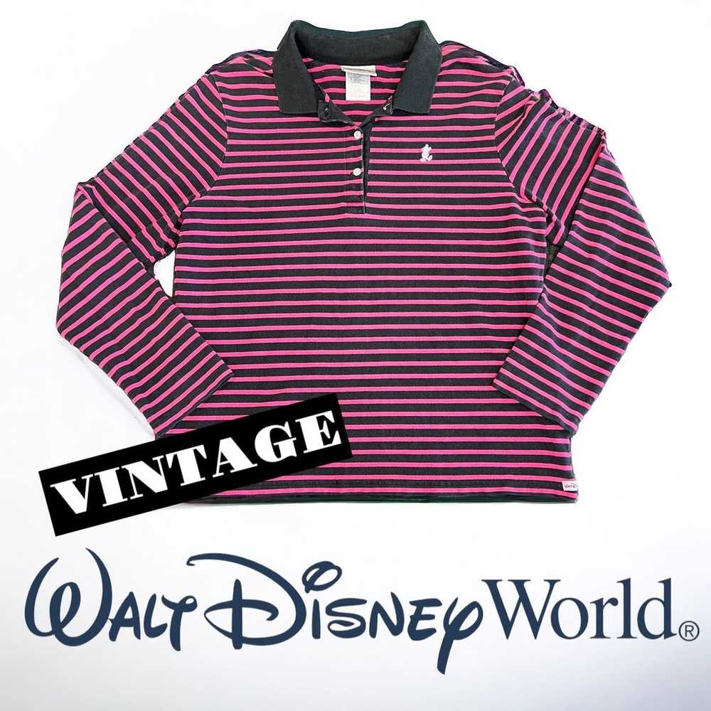 Vintage Authentic Walt Disney World Long Sleeve |… - image 1