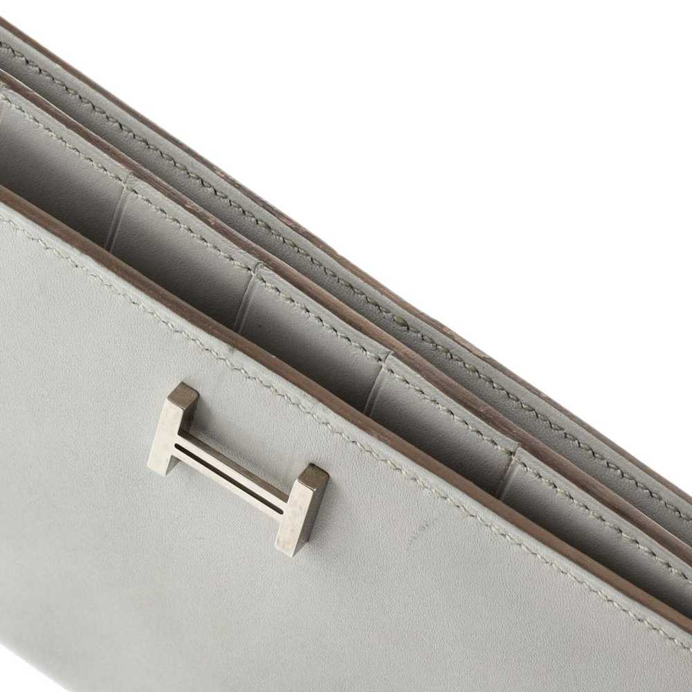 Hermès Exotic leathers wallet - image 8