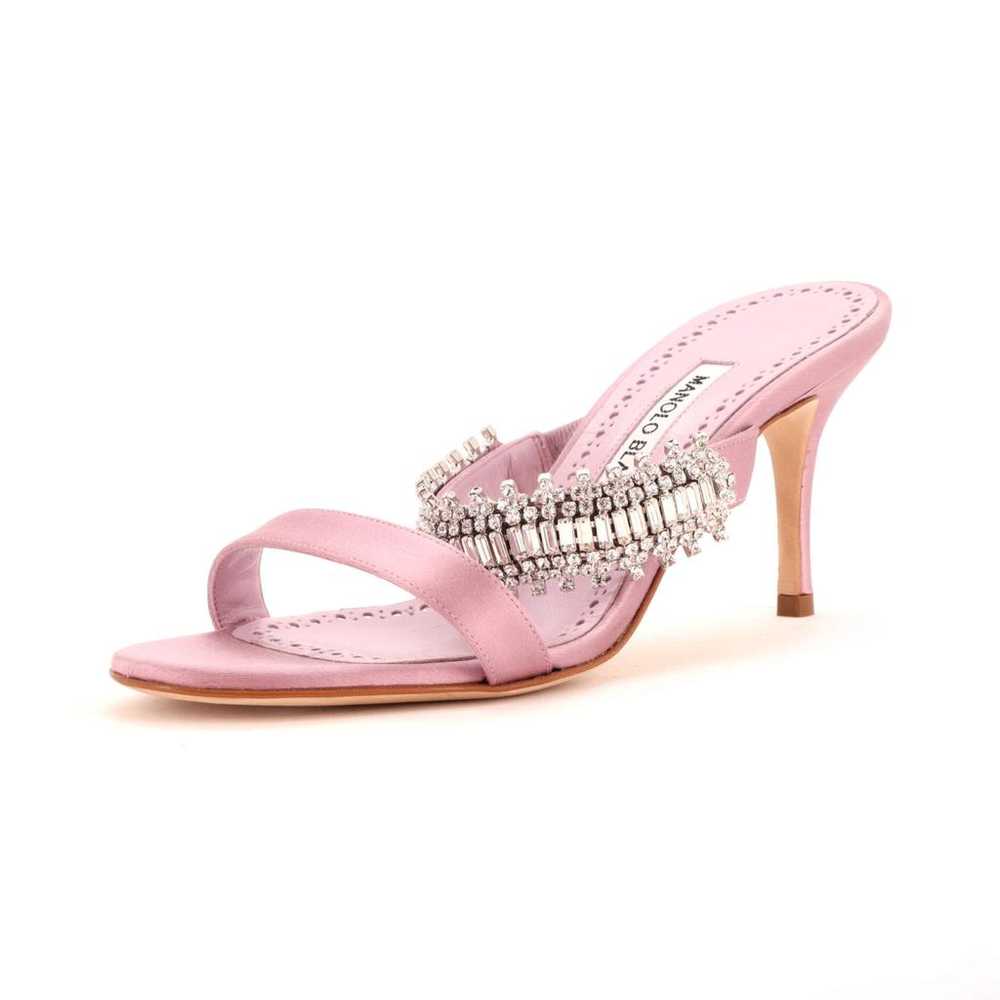 Manolo Blahnik Cloth sandal - image 1