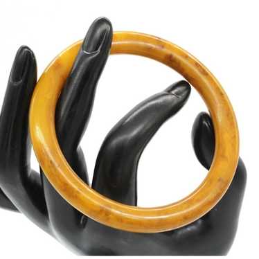 GENUINE BAKELITE end of day tube bangle bracelet V