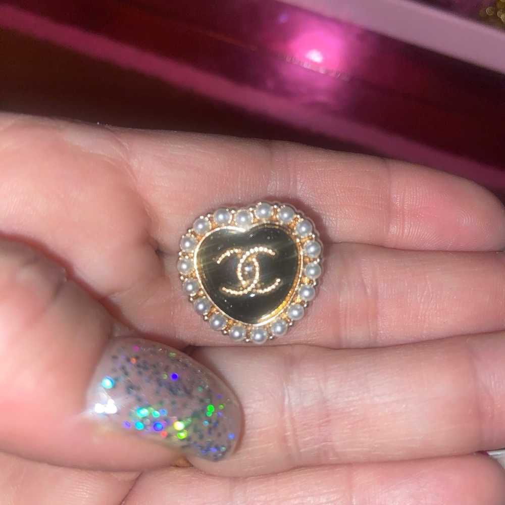 Authentic Chanel buttons see logo stamped - image 3