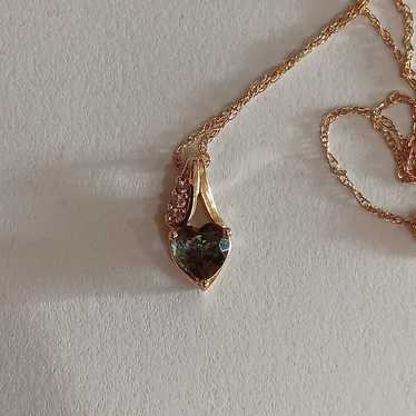 10k mystic topaz pendant and necklace - image 1