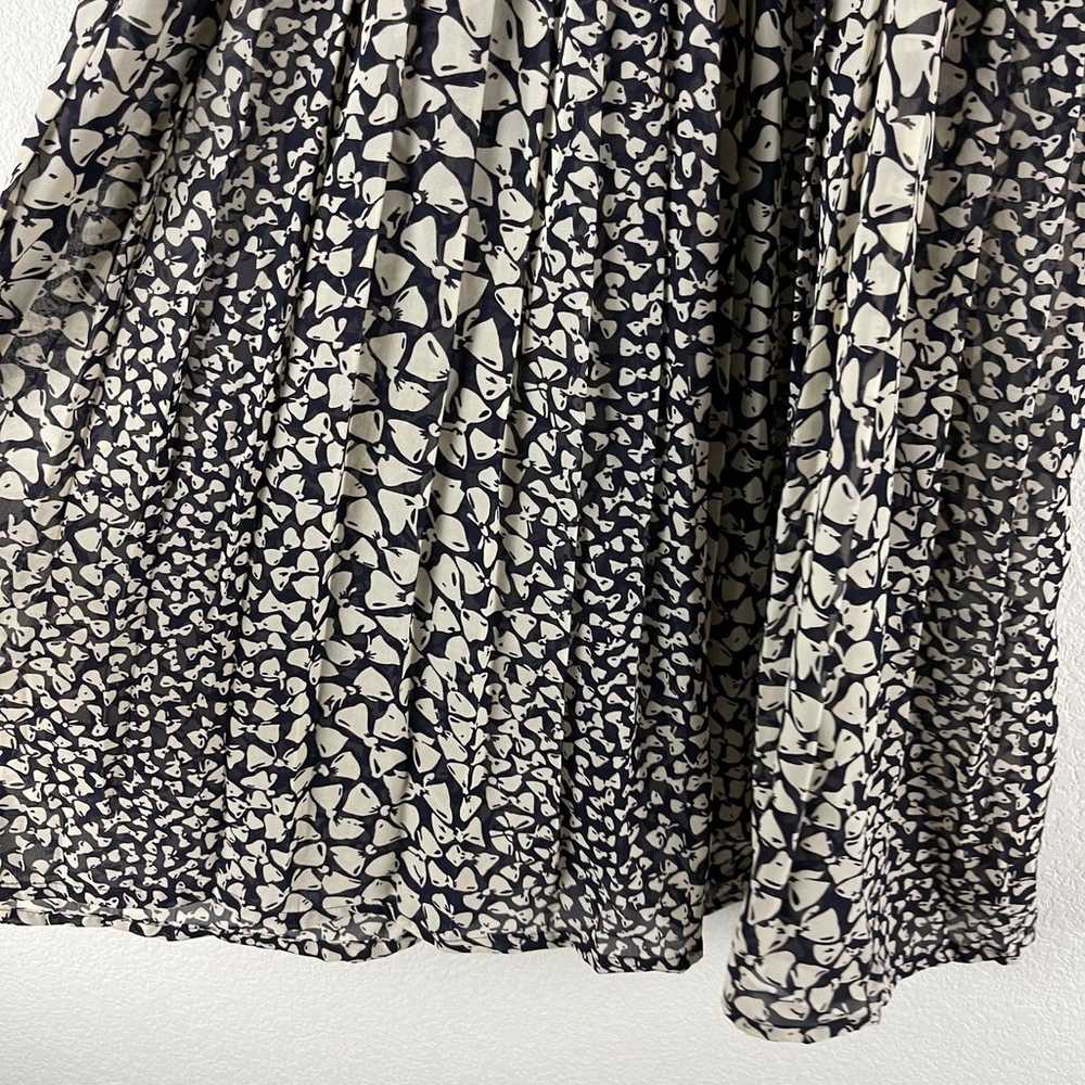 Vintage REO Originals Bow Midi Dress Womens 12 Bl… - image 4