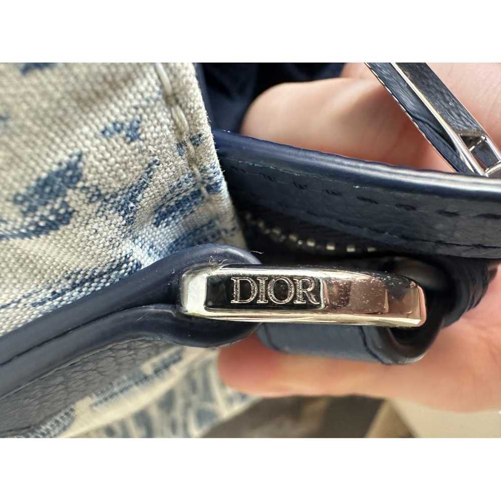 Dior Saddle cloth satchel - image 8
