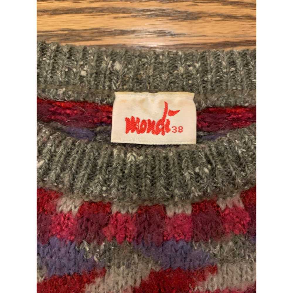 Vintage 1980's Mondi Wool Sweater Retro Fair Isle… - image 3