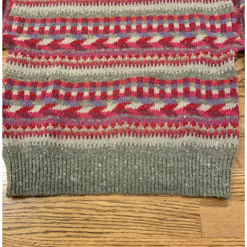 Vintage 1980's Mondi Wool Sweater Retro Fair Isle… - image 5