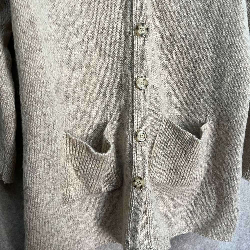 Vintage Woolrich Beige Wool Cardigan Sweater Size… - image 4