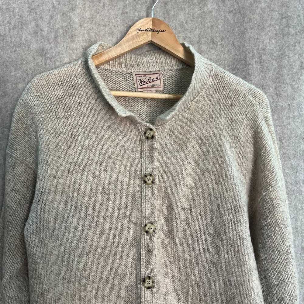 Vintage Woolrich Beige Wool Cardigan Sweater Size… - image 5