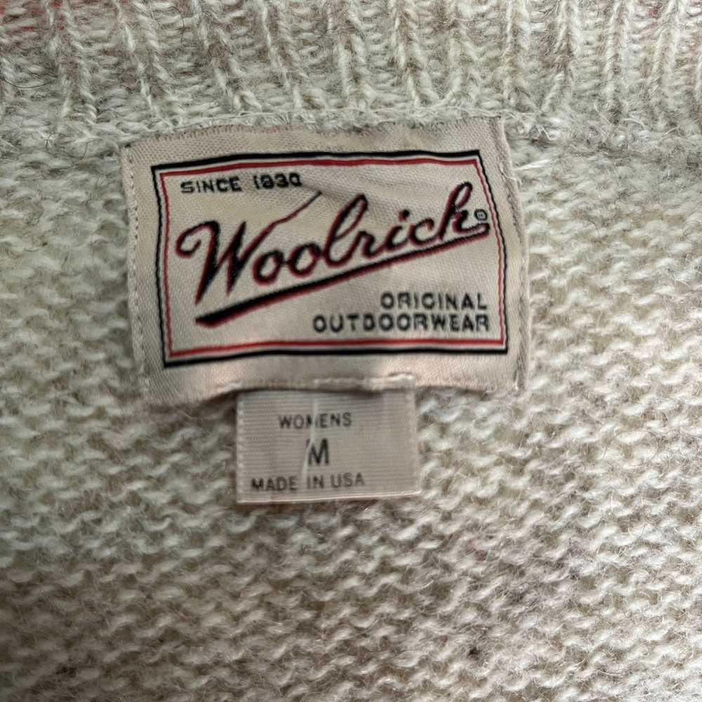 Vintage Woolrich Beige Wool Cardigan Sweater Size… - image 8