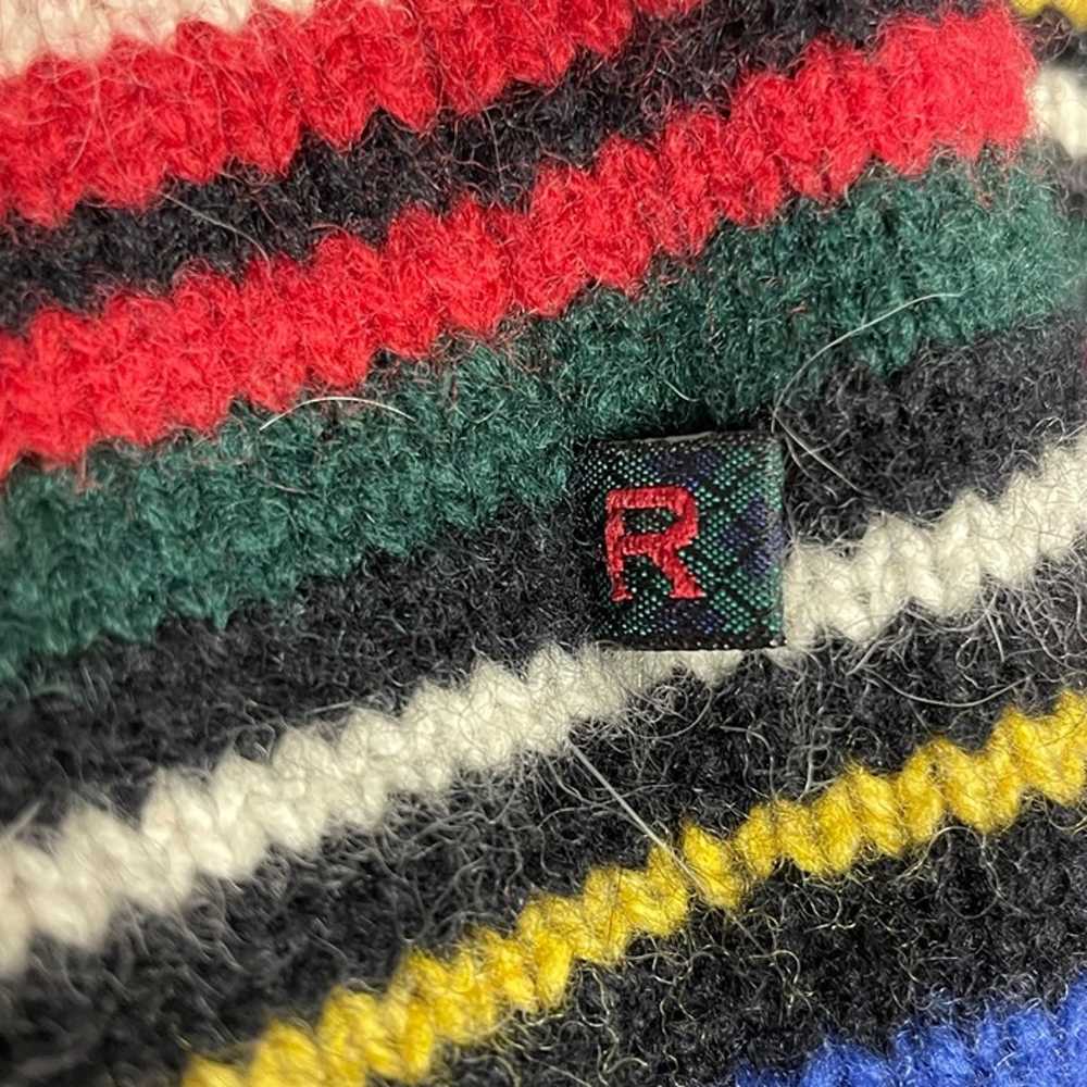 Ralph Ralph Lauren Vintage Striped Wool & Angora … - image 5