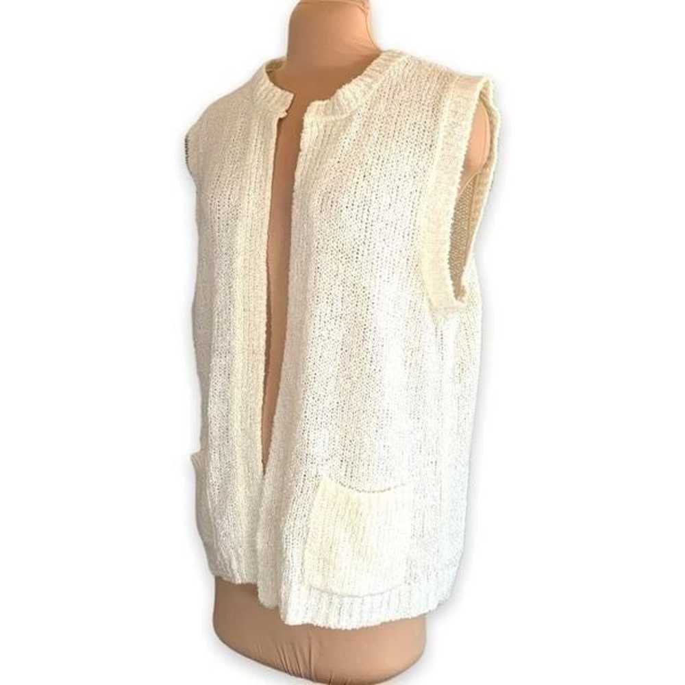 Vintage Collectables Vest Off White Cardigan Swea… - image 2