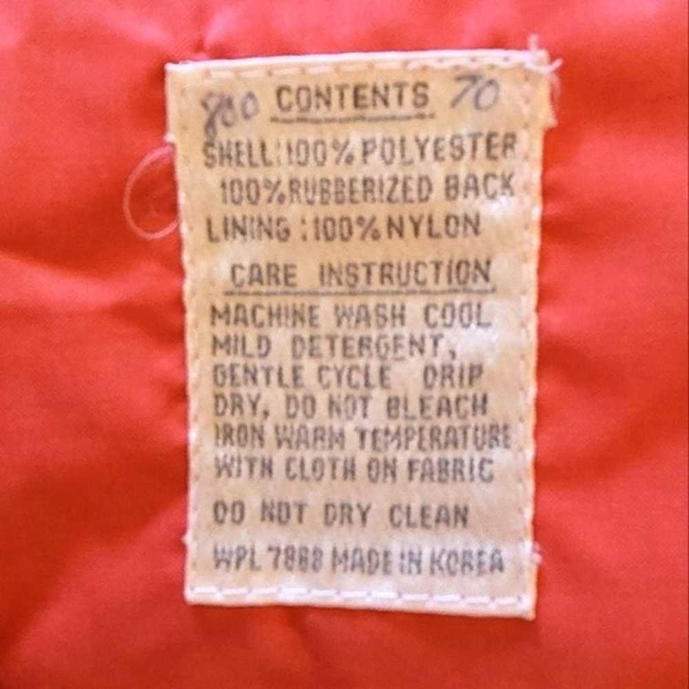 J.G. HOOK 80's Coral Orange Rain Double Breasted … - image 8