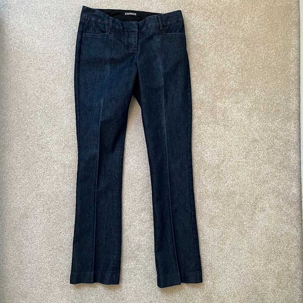 Express Bootcut Dark Wash Jeans - Size 00S - Vint… - image 1