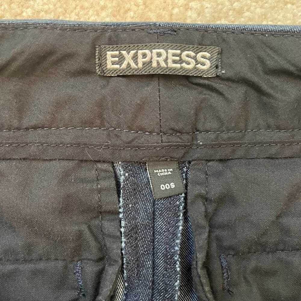 Express Bootcut Dark Wash Jeans - Size 00S - Vint… - image 3