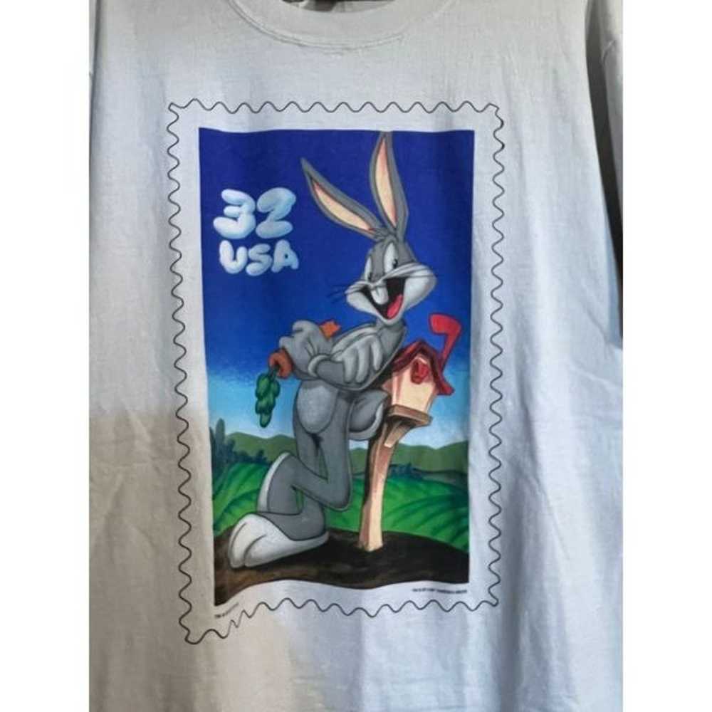Vintage Bugs Bunny Stamp Shirt 1997 - image 6