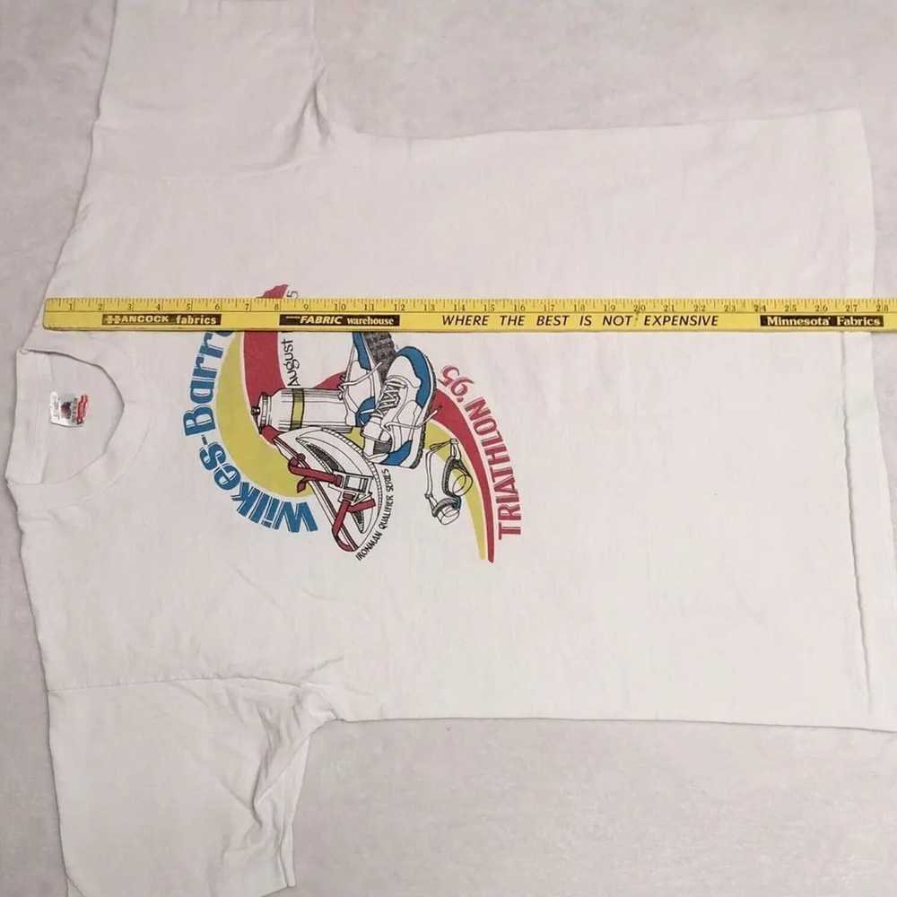 Vintage Wilkes-Barre Triathlon T Shirt L Iron Man… - image 12
