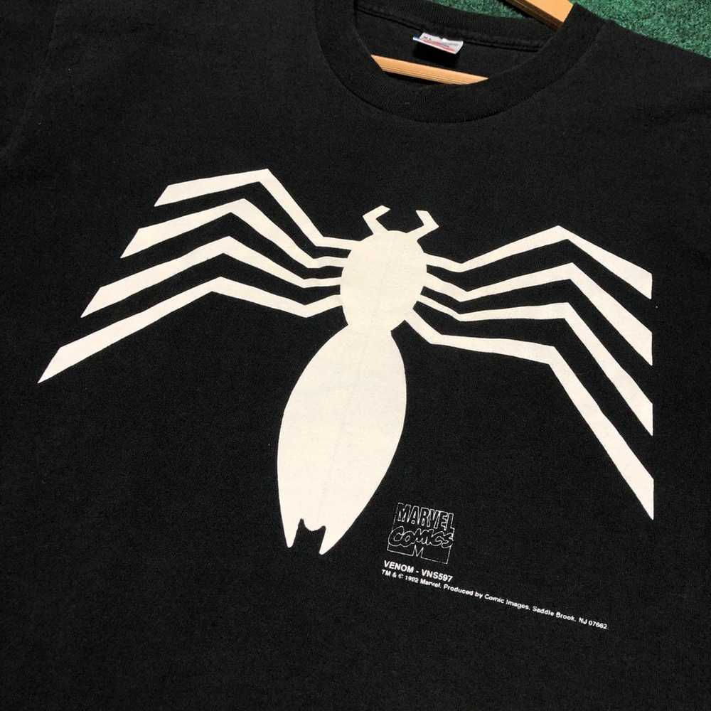 Vintage 1992 Venom Marvel Comics T-Shirt XL Black… - image 2