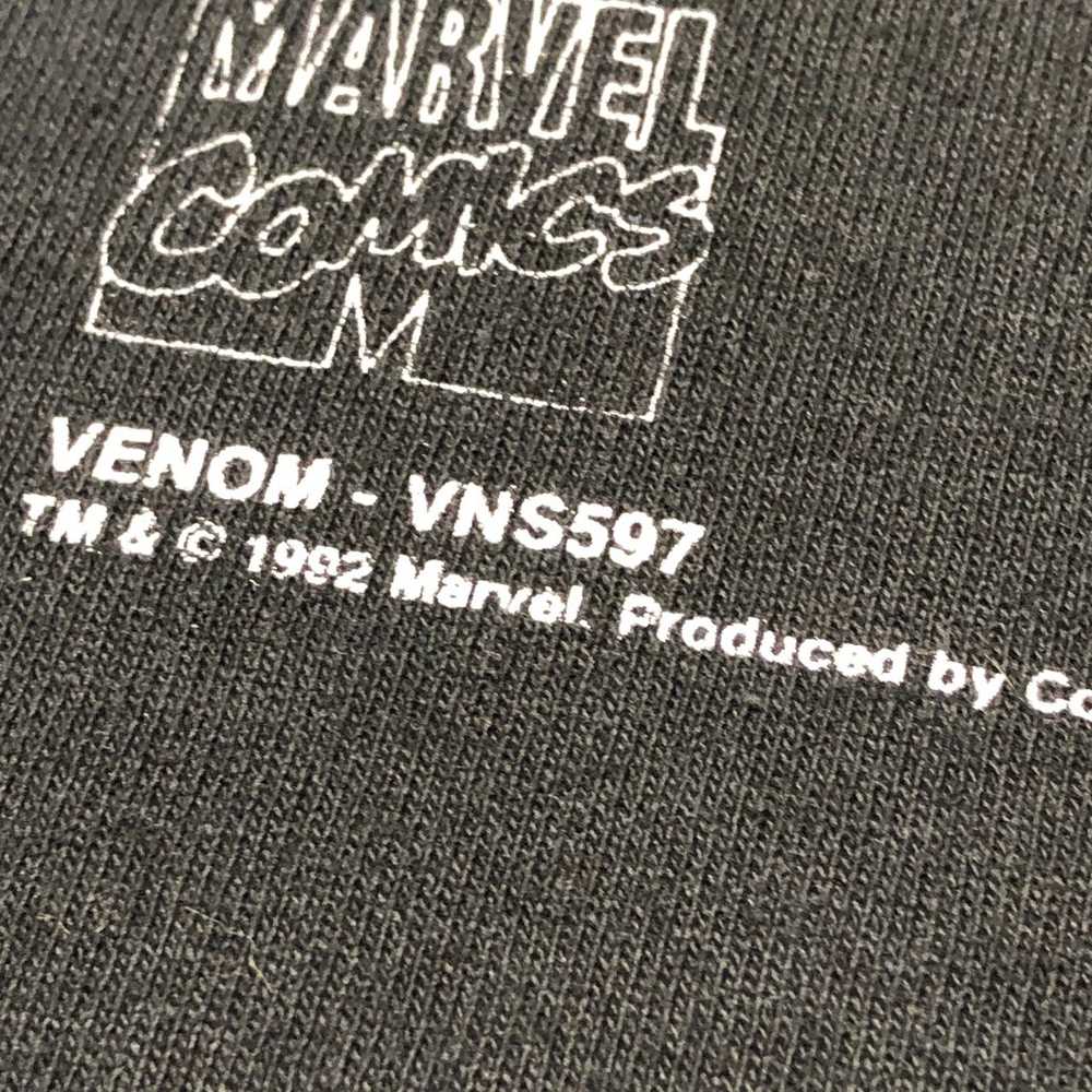 Vintage 1992 Venom Marvel Comics T-Shirt XL Black… - image 4