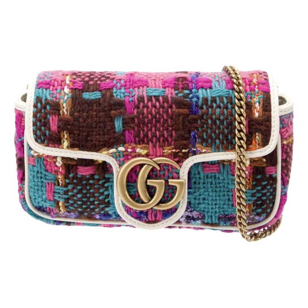 Gucci Gg Marmont tweed crossbody bag - image 1