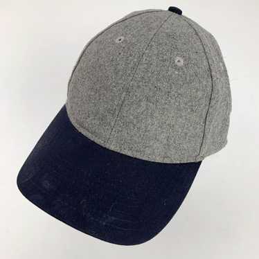 Vintage Grey Blue Unbranded Ball Cap Hat Adjustabl