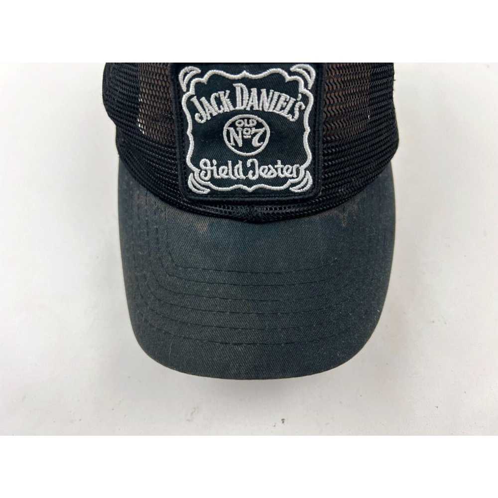 Vintage Jack Daniels Hat Cap Snapback Black White… - image 3