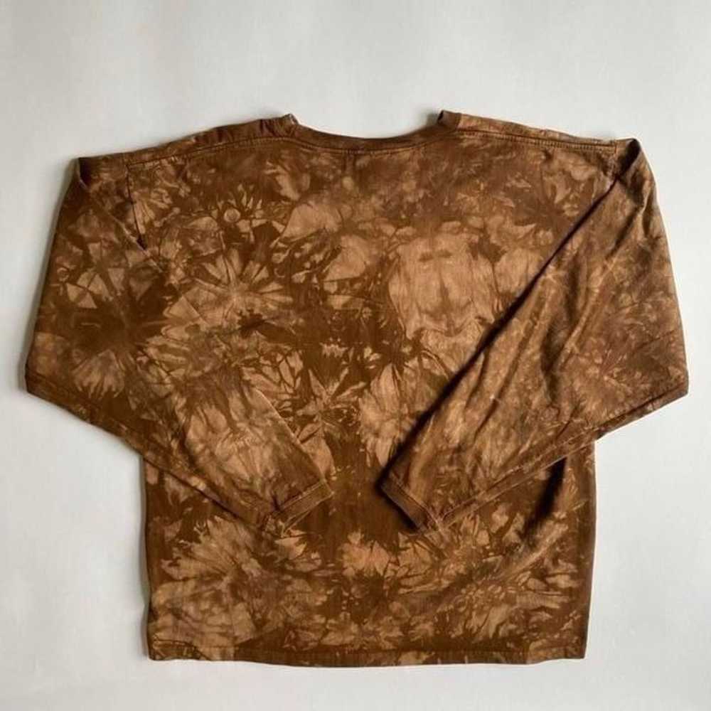 Vintage brown tie dye horse shirt - image 2