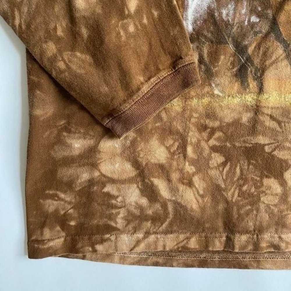 Vintage brown tie dye horse shirt - image 4