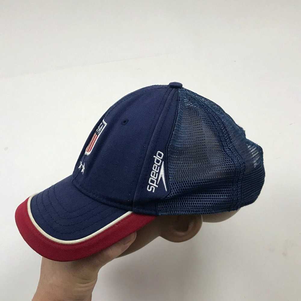Speedo America Hat Cap Snapback Blue Speedo Adjus… - image 2