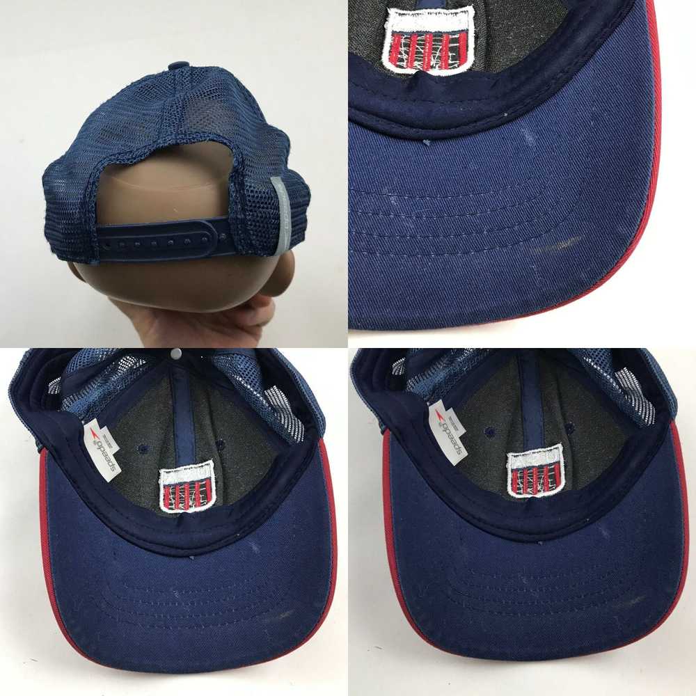 Speedo America Hat Cap Snapback Blue Speedo Adjus… - image 4