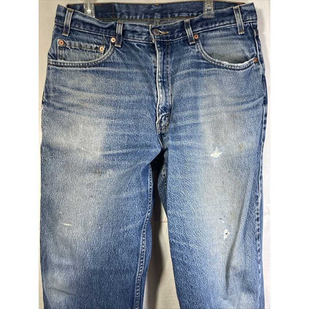 VTG Levis 550 Jeans Mens Tag 36x32 Medium Denim D… - image 8