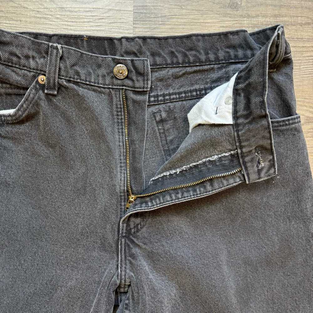 VTG Levi’s 505 Jeans Men’s 33 34 Fade Black Ridge… - image 10