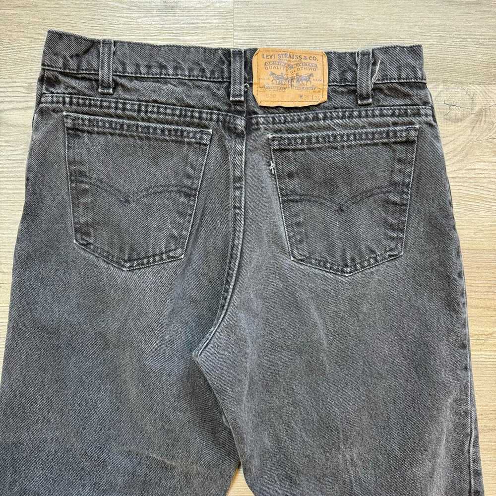 VTG Levi’s 505 Jeans Men’s 33 34 Fade Black Ridge… - image 12