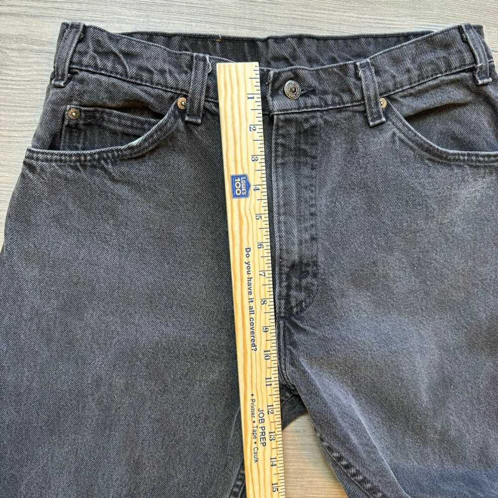 VTG Levi’s 505 Jeans Men’s 33 34 Fade Black Ridge… - image 8