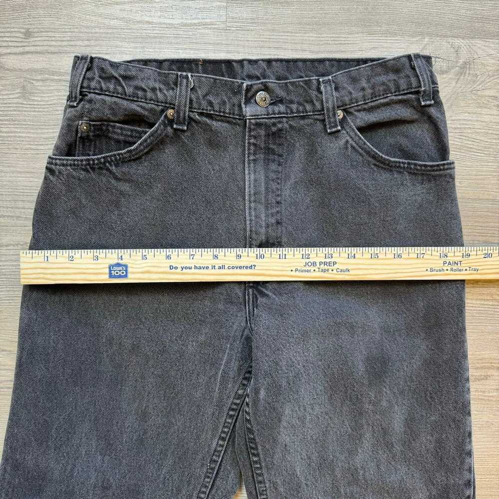 VTG Levi’s 505 Jeans Men’s 33 34 Fade Black Ridge… - image 9