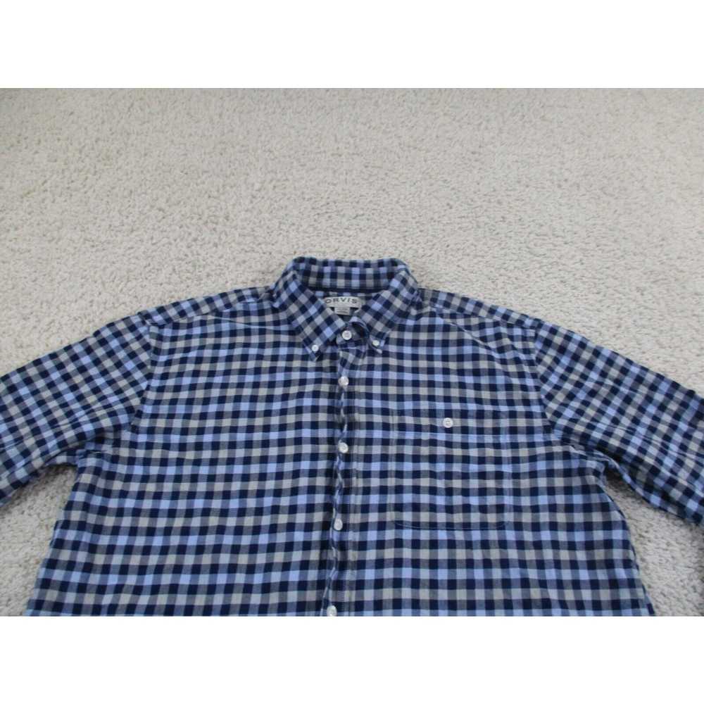 Orvis Orvis Shirt Mens 2XL XXL Blue Long Sleeve B… - image 2