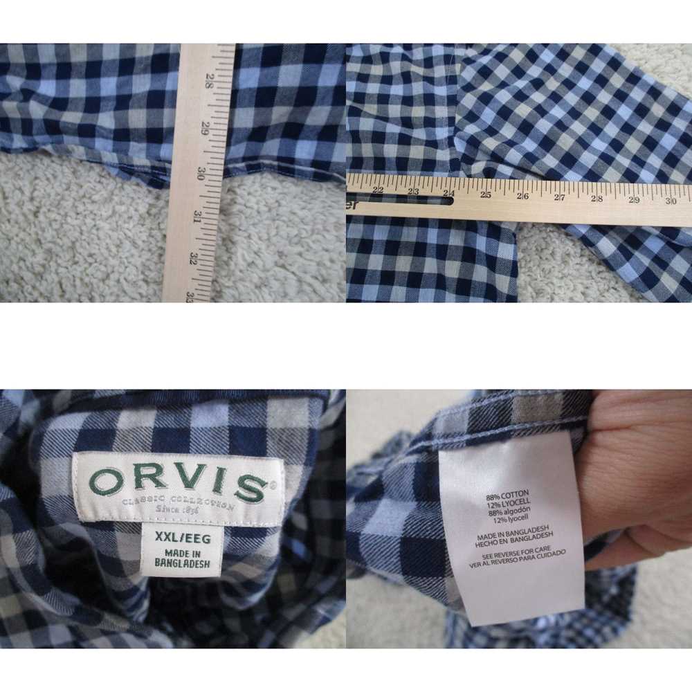 Orvis Orvis Shirt Mens 2XL XXL Blue Long Sleeve B… - image 4