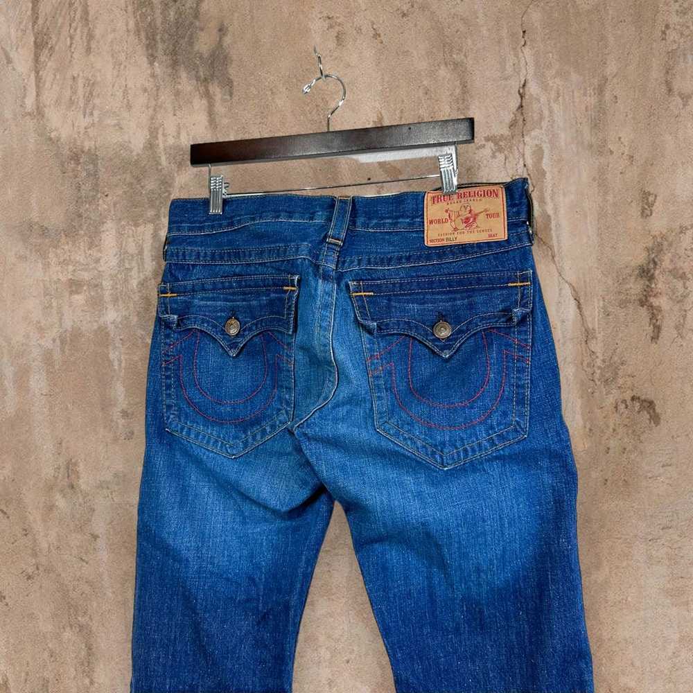 Vintage True Religion Flared Jeans Dark Wash Deni… - image 1