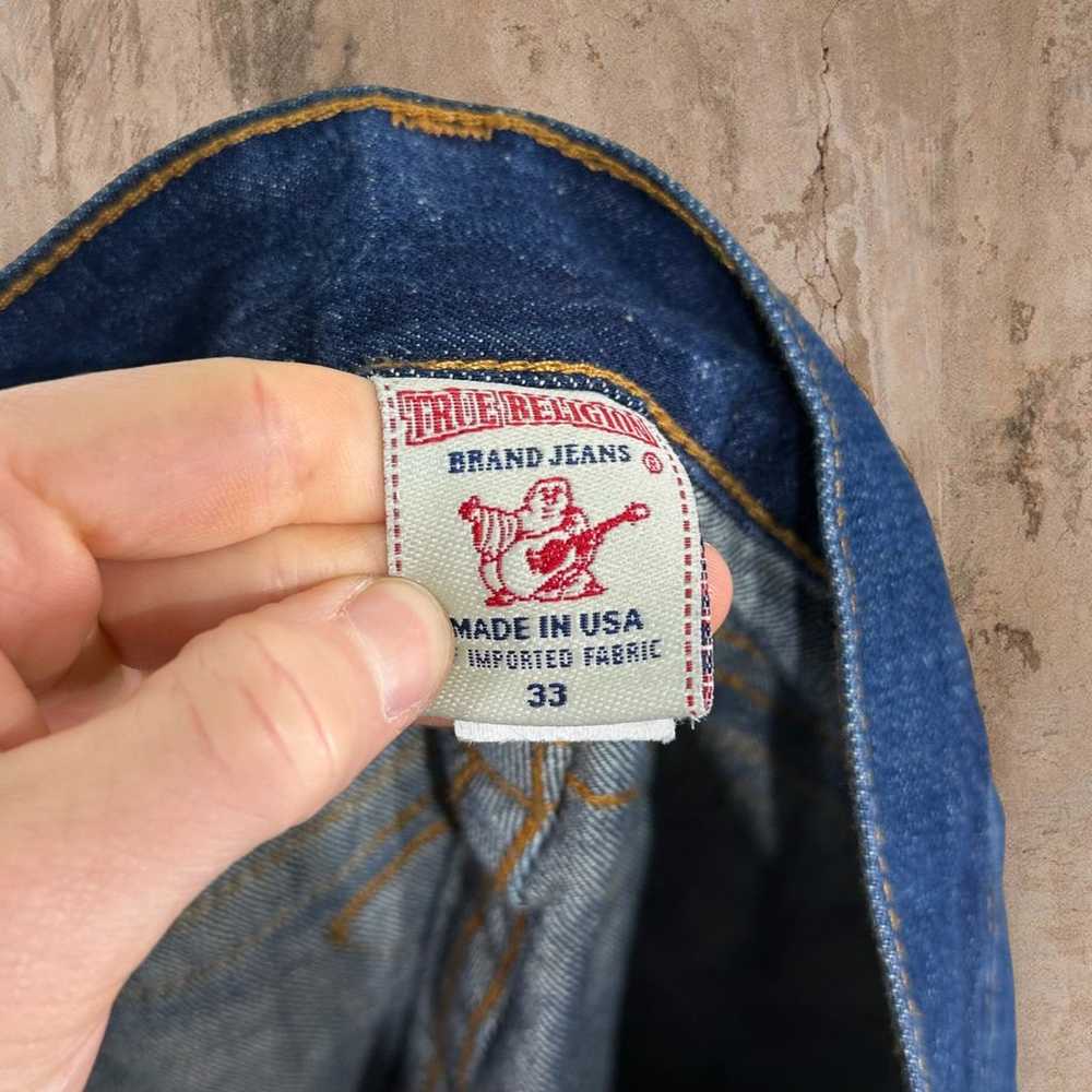 Vintage True Religion Flared Jeans Dark Wash Deni… - image 6