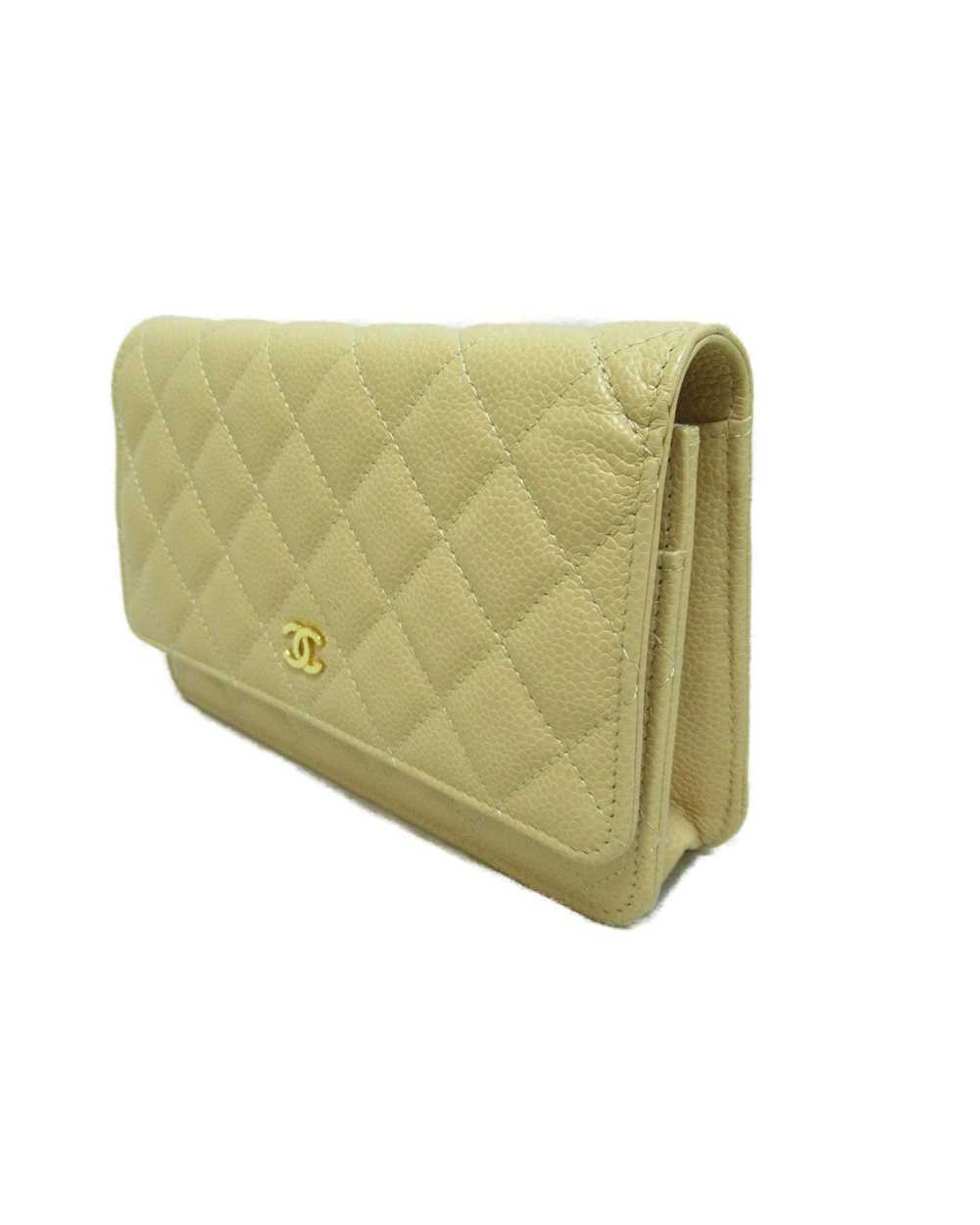 Chanel Beige Leather Shoulder Bag - image 2