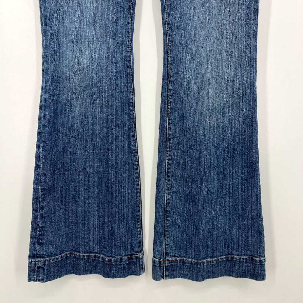 Vintage Seven7 Jeans Women's 28 Blue Sexy Flare L… - image 3